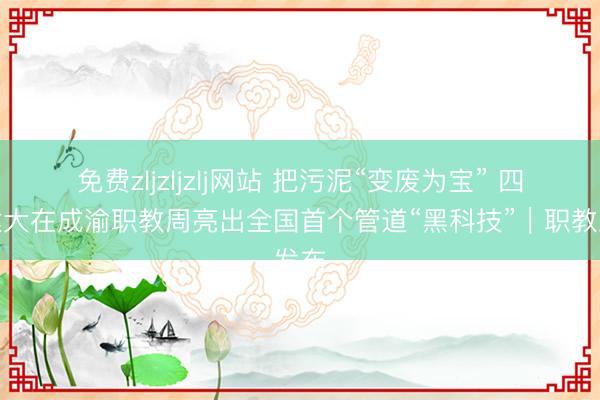 免费zljzljzlj网站 把污泥“变废为宝” 四川建大在成渝职教周亮出全国首个管道“黑科技”｜职教发布