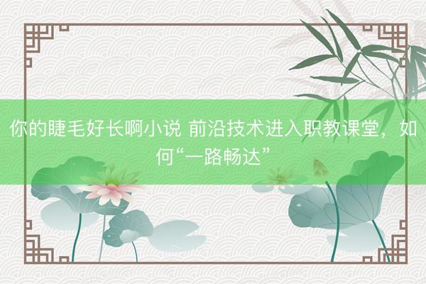 你的睫毛好长啊小说 前沿技术进入职教课堂，如何“一路畅达”