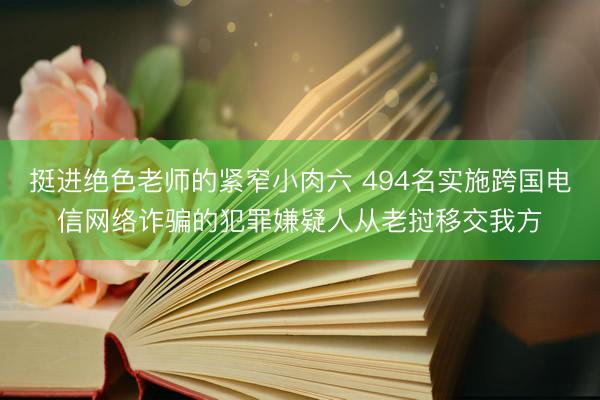 挺进绝色老师的紧窄小肉六 494名实施跨国电信网络诈骗的犯罪嫌疑人从老挝移交我方