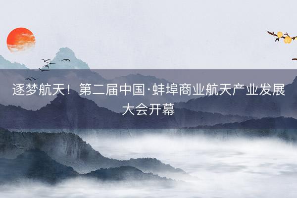 逐梦航天！第二届中国·蚌埠商业航天产业发展大会开幕