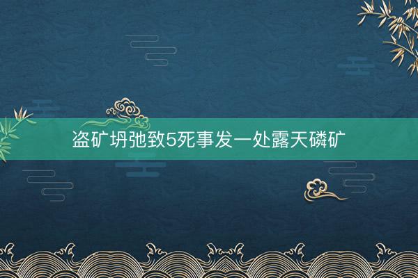 盗矿坍弛致5死事发一处露天磷矿