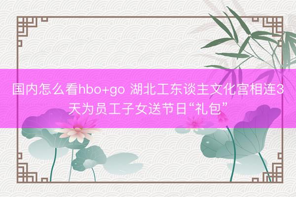 国内怎么看hbo+go 湖北工东谈主文化宫相连3天为员工子女送节日“礼包”