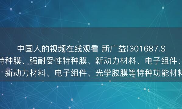 中国人的视频在线观看 新广益(301687.SZ)：主要产物包括抗溢胶特种膜、强耐受性特种膜、新动力材料、电子组件、光学胶膜等特种功能材料