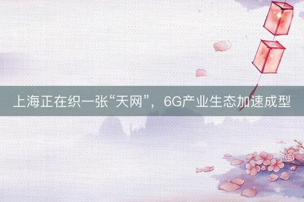 上海正在织一张“天网”，6G产业生态加速成型